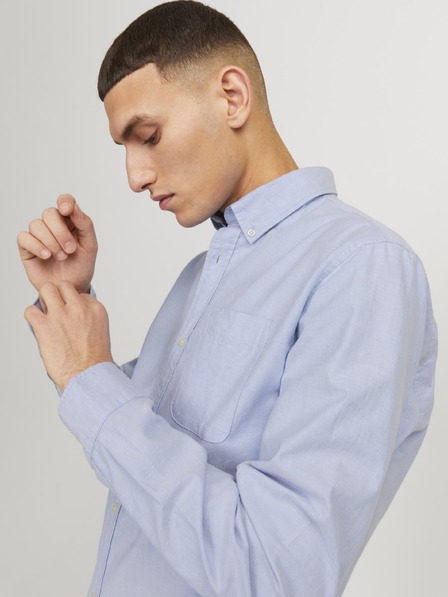 Jack & Jones Pánska košeľa JJEoxford cashmere blue