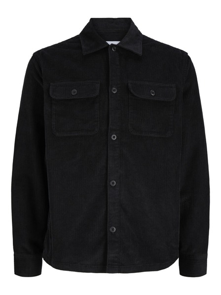 Jack & Jones Manšestrová košeľa čierna