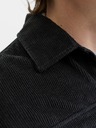 Jack & Jones Manšestrová košeľa čierna