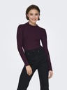 Jacqueline de Yong Top s dlhým rukávom FRANSISKA vínový