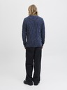 Jack & Jones Pánsky pletený sveter sky captain
