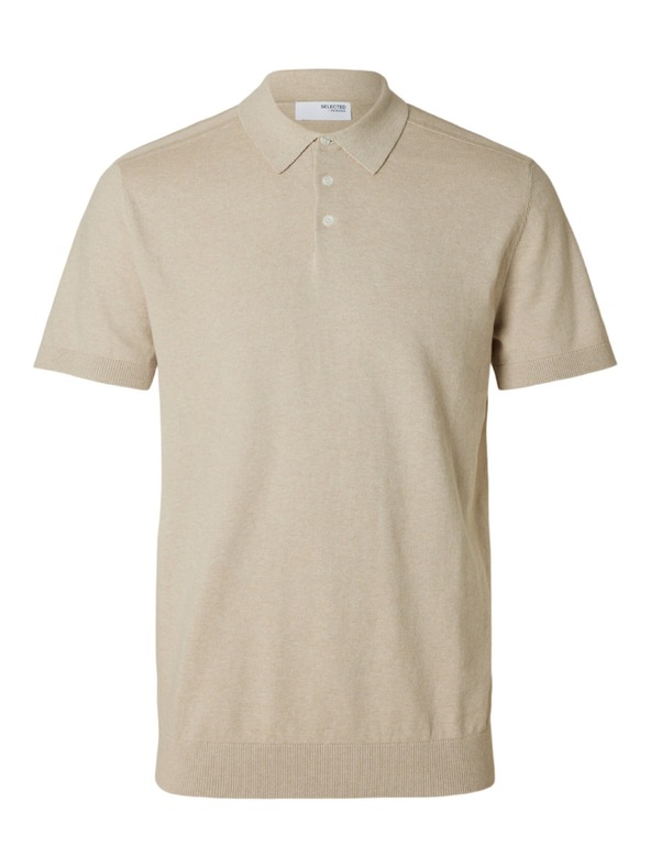 SELECTED Pánske polo tričko SELECTED béžové