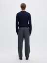 SELECTED Pánsky merino sveter navy blazer