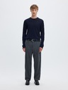 SELECTED Pánsky merino sveter navy blazer
