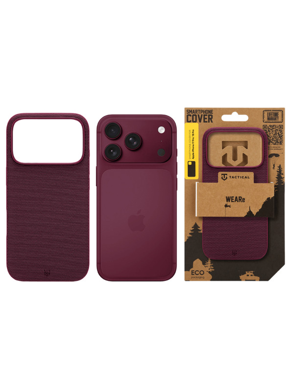 Tactical Tactical MagForce WEARe Kryt pre Apple iPhone 17 Pro/18 Pro Burgundy