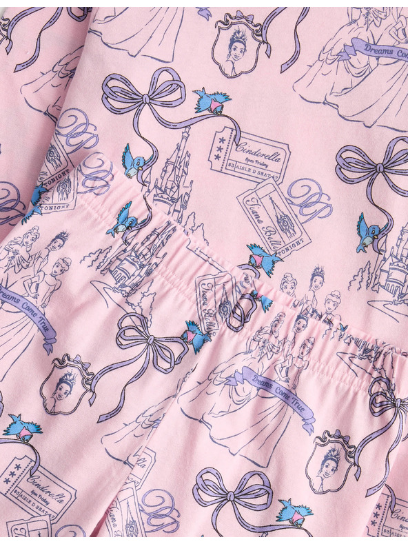 Marks & Spencer Pyžamo z čistej bavlny Disney Princess™ (1-8 rokov) Marks & Spencer modrá