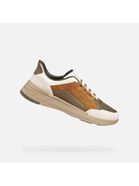 Geox Hnedé pánske tenisky Geox Vittour Plus