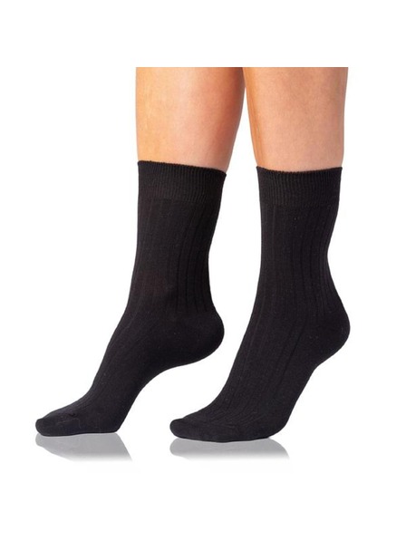 Bellinda COTTON RIB SOCKS - Dámske bavlnené ponožky - čierna
