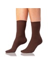 Bellinda COTTON RIB SOCKS - Dámske bavlnené ponožky - hnedá