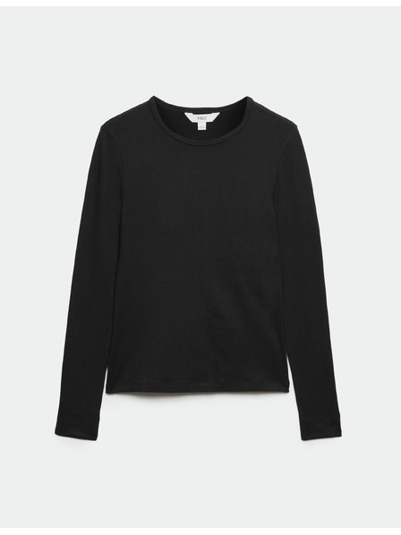 Marks & Spencer Top z ultra jemného materiálu Marks & Spencer čierna