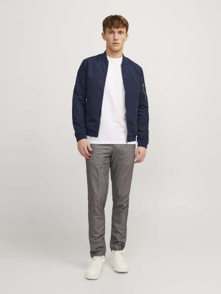 Jack & Jones Pánska bunda bomber JJERush navy blazer