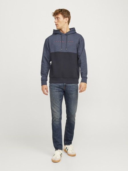Jack & Jones JJICLARK modré pánske regular fit džínsy