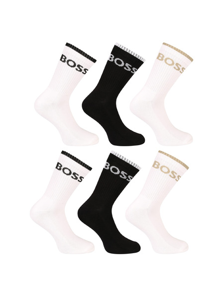 BOSS Sada šiestich - ponožky BOSS vysoké viacfarebné