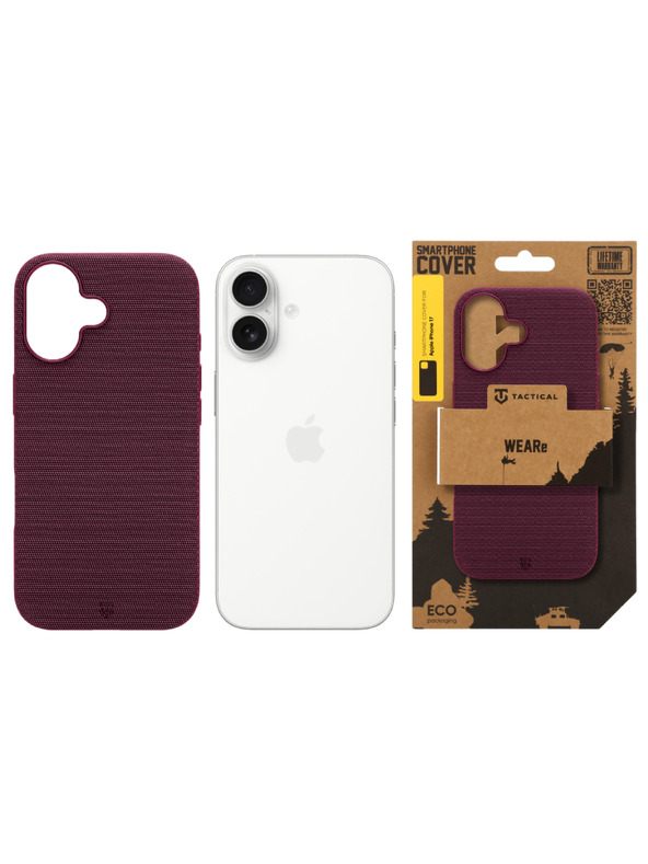 Tactical Tactical MagForce WEARe Kryt pre Apple iPhone 17 Burgundy