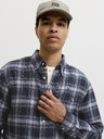 Jack & Jones Flanelová pánska kockovaná košeľa navy