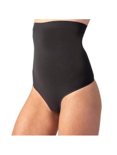 Bellinda INVISIBLE SILHOUETTE HIGH WAIST THONG - Dámska formujúca tanga s vysokým pásom - čierna