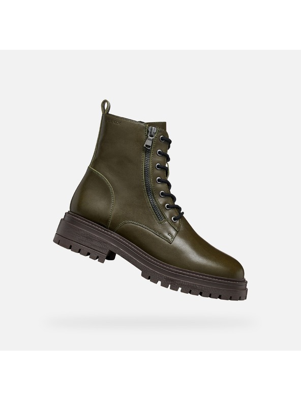 Geox Khaki dámska členková obuv Geox Iridea