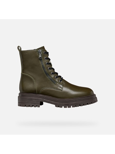 Geox Khaki dámska členková obuv Geox Iridea