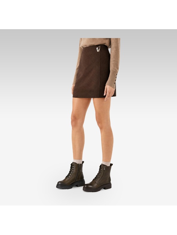 Geox Khaki dámska členková obuv Geox Iridea