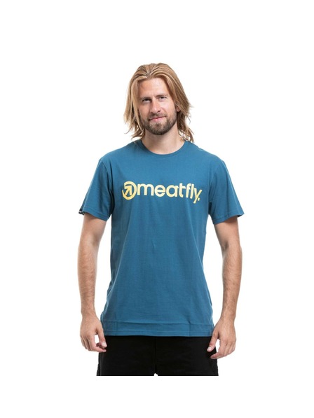 Meatfly Meatfly pánske tričko MF Logo Super Teal