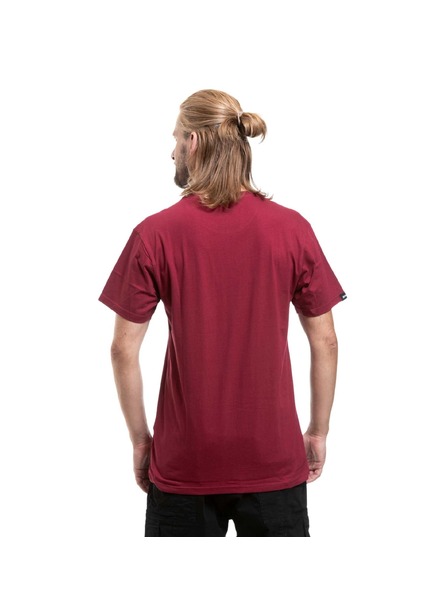 Meatfly Meatfly pánske tričko MF Logo Brown Red