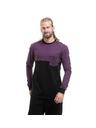 Meatfly Meatfly pánske tričko s dlhým rukávom Harvey Deep Purple / Black