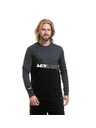 Meatfly Meatfly pánske tričko s dlhým rukávom Judgement Charcoal Heather / Black