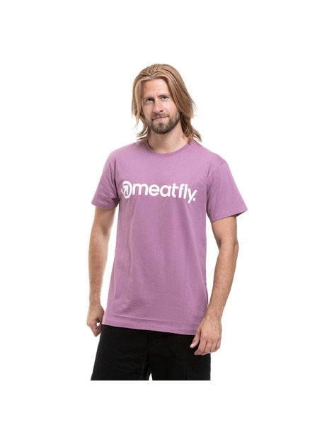 Meatfly Meatfly pánske tričko MF Logo Dusty Orchid