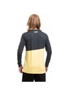 Meatfly Meatfly pánske tričko s dlhým rukávom Judgement Yellow Cream / Charcoal Heather
