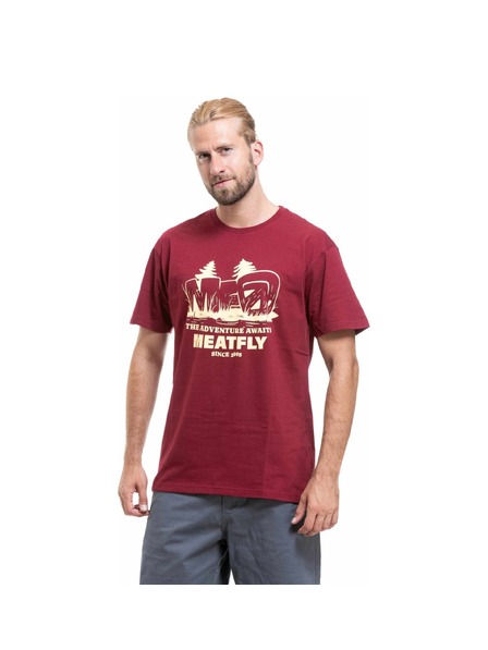 Meatfly Meatfly pánske tričko Adventure Brown Red