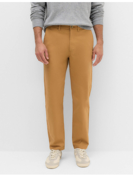 Marks & Spencer Keprové chino nohavice Heritage normálneho strihu Marks & Spencer hnedá