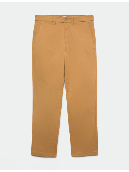 Marks & Spencer Keprové chino nohavice Heritage normálneho strihu Marks & Spencer hnedá