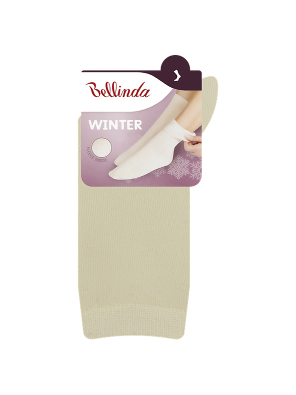 Bellinda SOFT WOOL SOCKS - Dámske vlnené ponožky - krémová