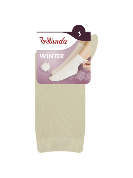 Bellinda SOFT WOOL SOCKS - Dámske vlnené ponožky - krémová