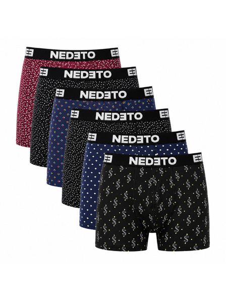 Nedeto Sada šiestich - pánske boxerky Nedeto viacfarebné