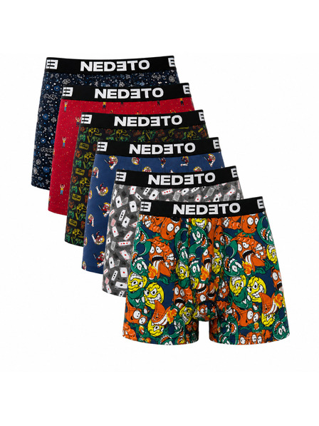 Nedeto Sada šiestich - pánske boxerky Nedeto viacfarebné