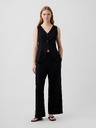 GAP Wide-Leg nohavice zo zmesi ľanu GAP