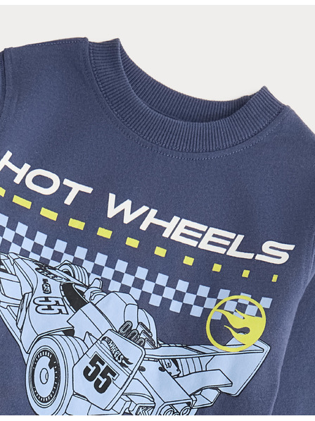 Marks & Spencer Pyžamo z čistej bavlny s motívom Hot Wheels™ (1–8 rokov) Marks & Spencer námornícka modrá