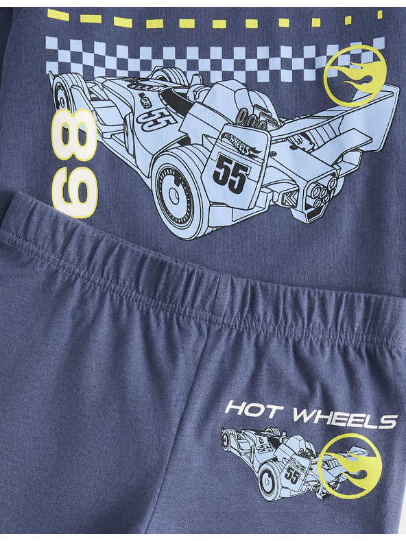 Marks & Spencer Pyžamo z čistej bavlny s motívom Hot Wheels™ (1–8 rokov) Marks & Spencer námornícka modrá